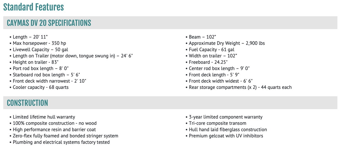 2027 Caymas DV20